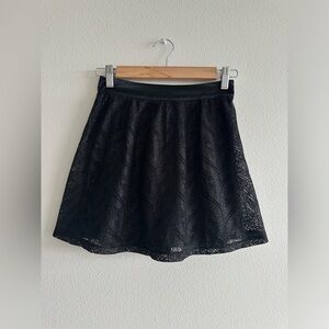 Nollie - Mini Skirt with Shimmer Layer in Black XS
